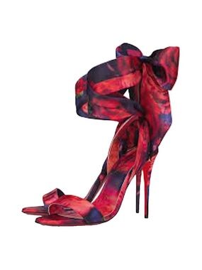 Christian Louboutin Sandale Du Desert 100 Satin crepe